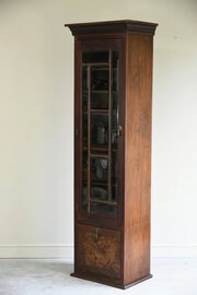 Edwardian Walnut Glazed Cabinet