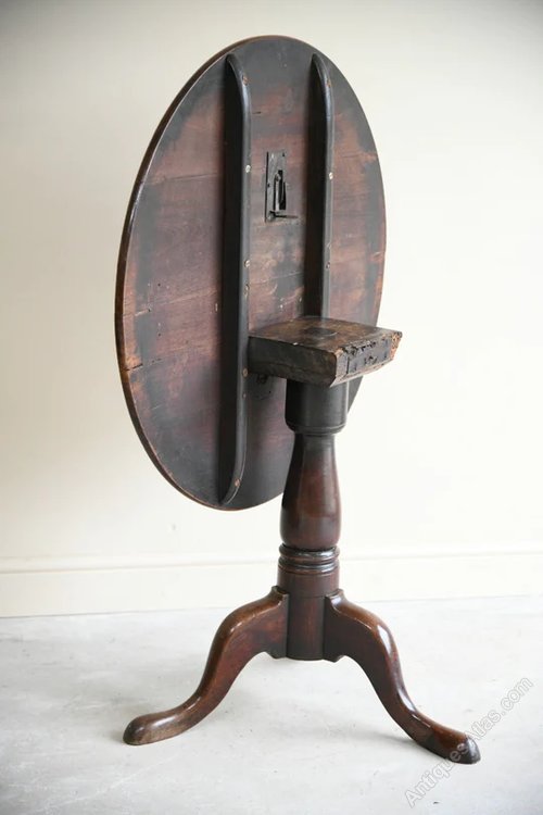 Fruit Wood Tilt Top Table. Antiques Atlas