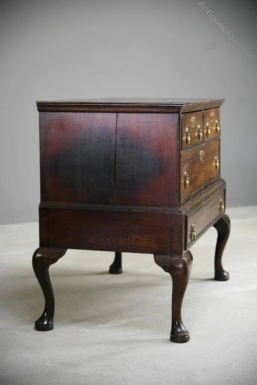 OAK CHEST ON STAND Antiques Atlas