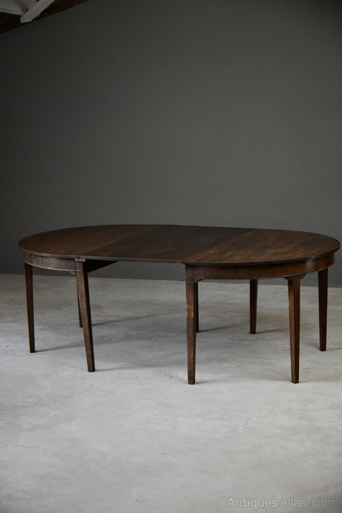 Mahogany D End Dining Table Antiques Atlas