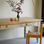 Large Antique Pine Kitchen Table