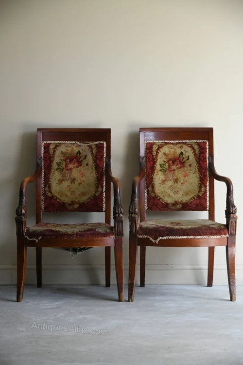 PAIR ANTIQUE FRENCH CHAIRS Antiques Atlas