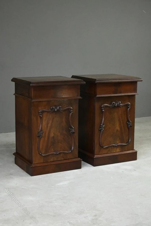 Pair Victorian Mahogany Pedestals Antiques Atlas
