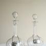 Pair Antique Globe Decanters