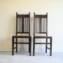 Pair Arts & Crafts Dining Chairs