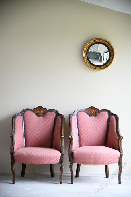 Pair Edwardian Tub Armchairs Antiques Atlas