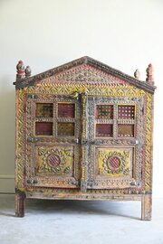 Polychrome Indian Cupboard Damchiya