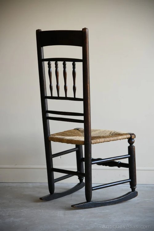 RUSTIC SPINDLE BACK ROCKING CHAIR Antiques Atlas