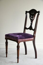 Single Mahogany Occasional Chair