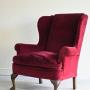 Traditional Style Wing Back Armchair
