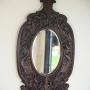 Victorian Carved Walnut Mirror