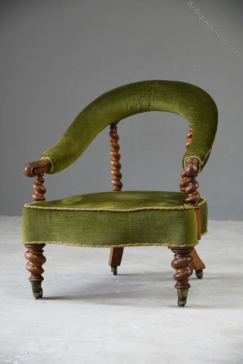 Victorian Walnut Easy Chair Antiques Atlas