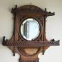 Victorian Walnut Wall Mirror