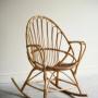 Vintage Bamboo Rocking Chair