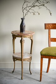 Vintage Louis XV Style Marble Occasional Table