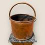 Large Antique Copper Firewood Bucket