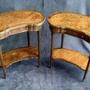Pair of Amboyna Bedside Tables