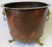 Victorian Copper Log / Coal Bin