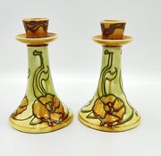 Minton Secessionist Candlesticks