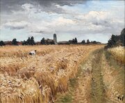 Marcel Dyf – Moisson Dans Le Champs Mauban à Bois 