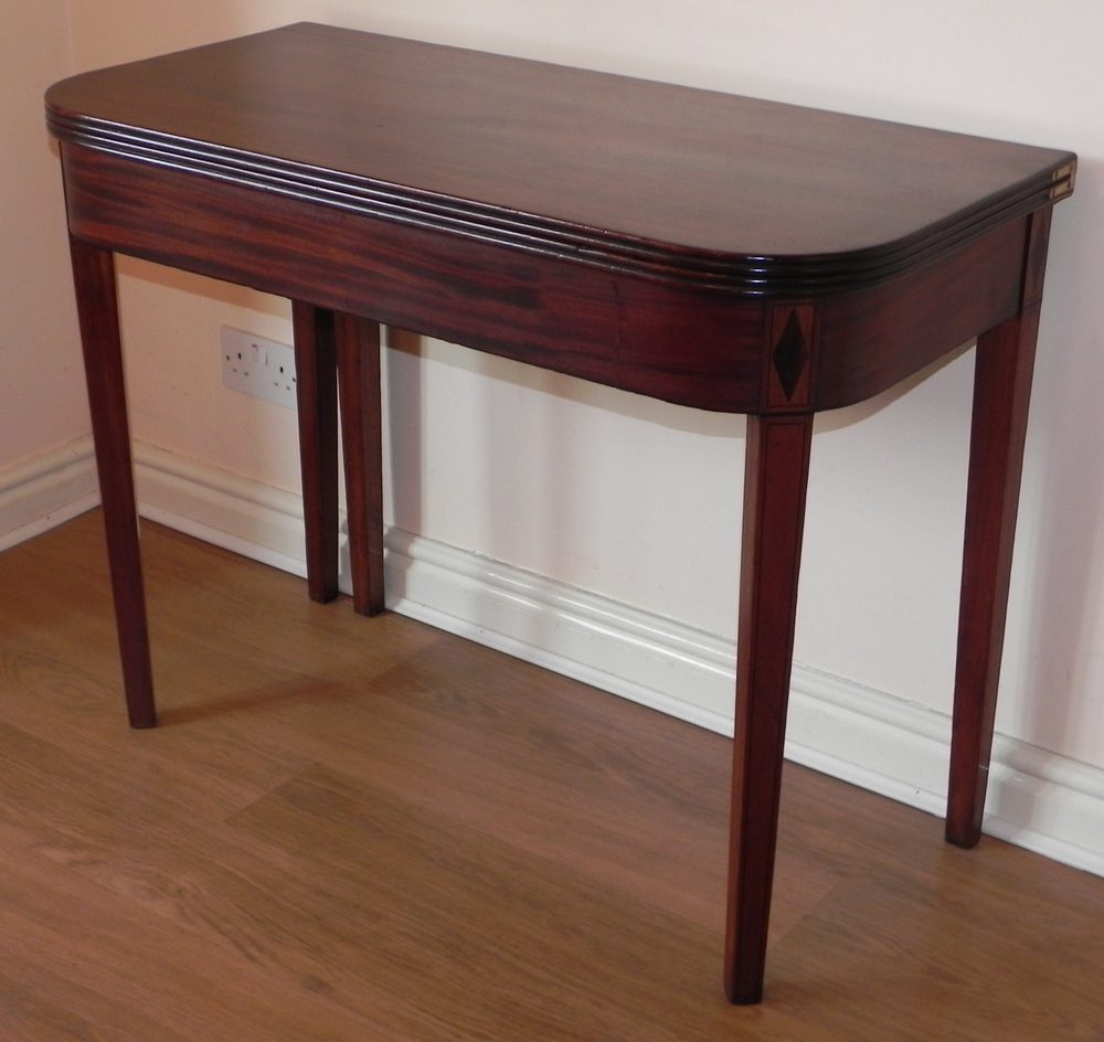 regency mahogany fold over d tea table antiques atlas