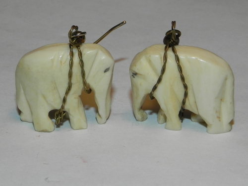 Antiques Atlas Vintage Art Deco 1920 S Ivory Elephant Earrings