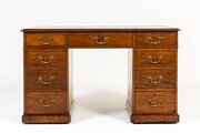 18th Century English Mahogany Pedestal Desk