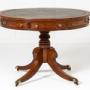 19th Century English Regency Mahogany Drum Table