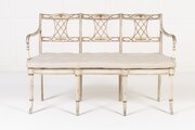 19th Century English Regency Painted Settee