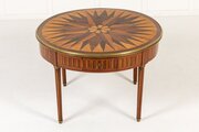 19th Century French Specimen Wood Inlaid Table