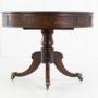 19th Century Regency Oak Drum Table