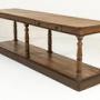 19th Century Rustic French Oak Drapers Table