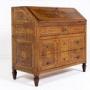 Late 18th Century Italian Inlaid Walnut Bureau