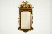 Large 18th Century English Walnut And Gilt Mirror