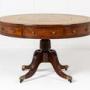 Large 19th Century English Regency Drum Table