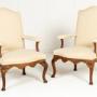 Pair of 18th Century French Walnut Armchairs