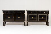 Pair Of 18th Century Italian Ebonised Cabinets