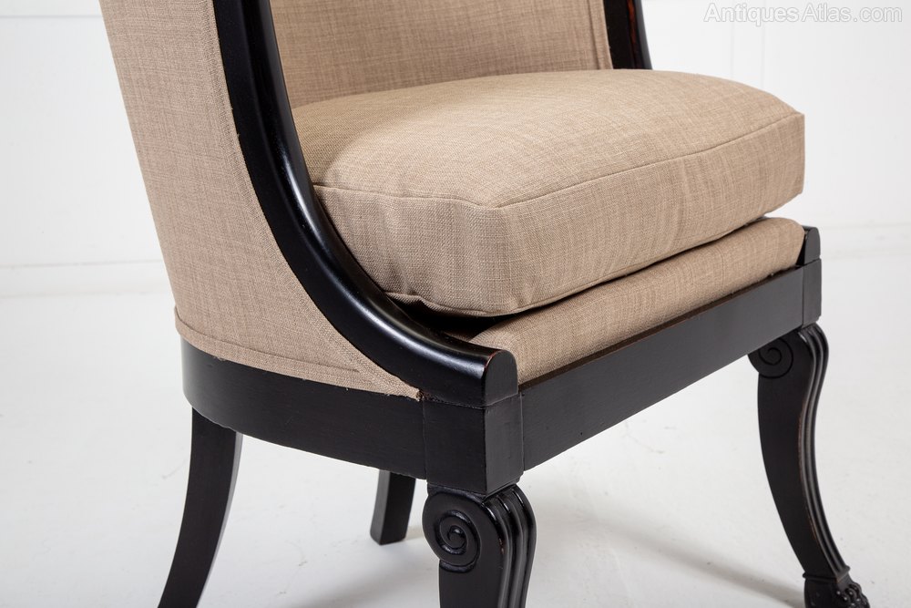 Pair Of 19th Century French Ebonised Chairs - Antiques Atlas