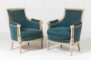 Pair Of 19th Century French Painted Armchairs