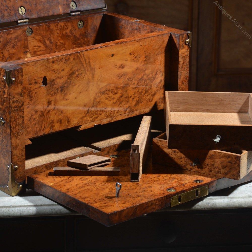 Antiques Atlas - 17th Century Burr Yew Strong Box Or Coffre Fort