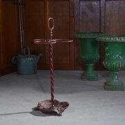 19th Century Cast Iron Painted Polychrome Umbrella