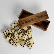 19th century boxed set of dominoes