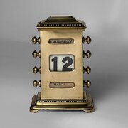 19th century cast brass perpetual calendar by Will