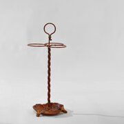 19th century painted cast iron umbrella or stick s