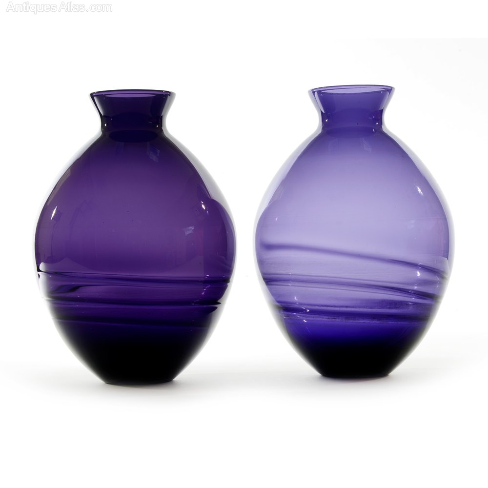 Antiques Atlas A Pair Of Amethyst Vases