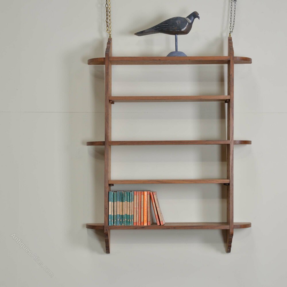 Cotswold School Oak Hanging Shelves Antiques Atlas