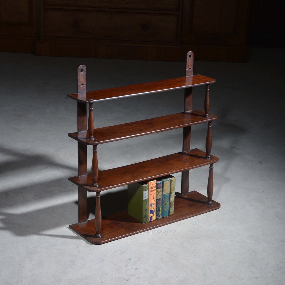 Cuban Mahogany Hanging Shelves Antiques Atlas