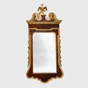 George II Mahogany And Parcel Gilt Mirror