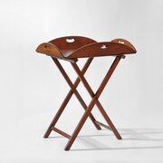 Georgian Mahogany Butlers Tray On Stand