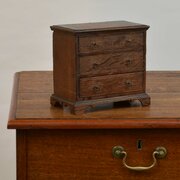 Georgian Miniature Oak Chest Of Drawers
